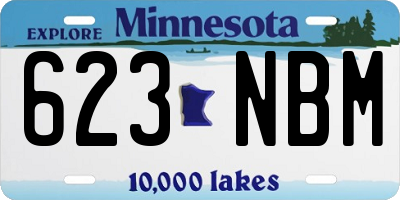 MN license plate 623NBM