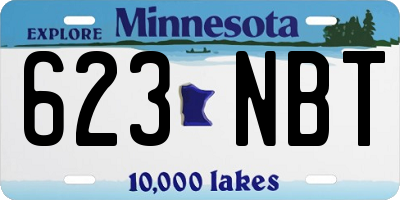 MN license plate 623NBT