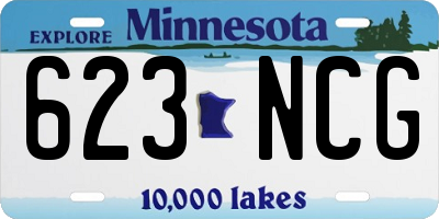 MN license plate 623NCG
