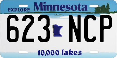 MN license plate 623NCP