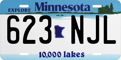 MN license plate 623NJL