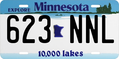 MN license plate 623NNL