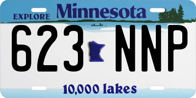 MN license plate 623NNP