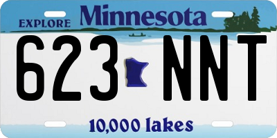 MN license plate 623NNT