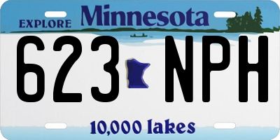 MN license plate 623NPH