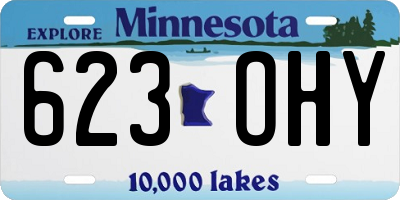 MN license plate 623OHY