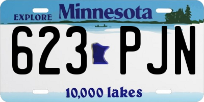 MN license plate 623PJN
