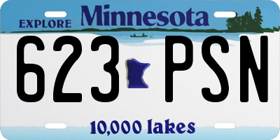MN license plate 623PSN