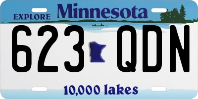 MN license plate 623QDN