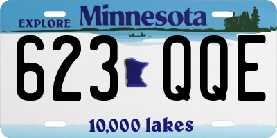MN license plate 623QQE