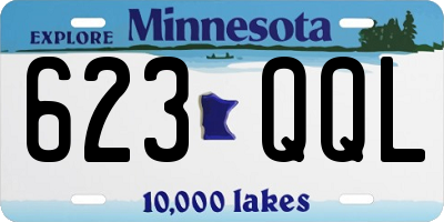 MN license plate 623QQL