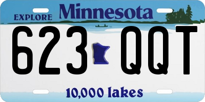 MN license plate 623QQT