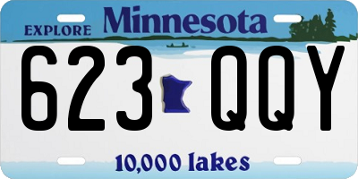 MN license plate 623QQY