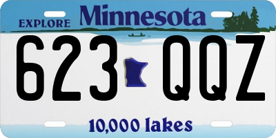 MN license plate 623QQZ