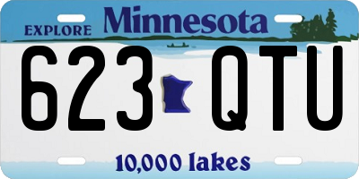 MN license plate 623QTU