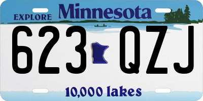 MN license plate 623QZJ
