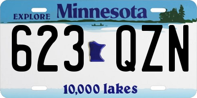 MN license plate 623QZN