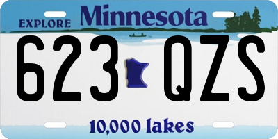 MN license plate 623QZS