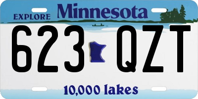 MN license plate 623QZT