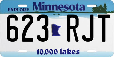 MN license plate 623RJT