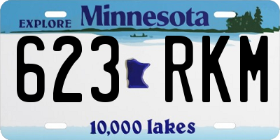 MN license plate 623RKM