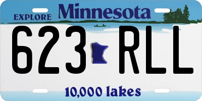 MN license plate 623RLL
