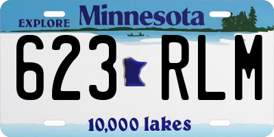 MN license plate 623RLM