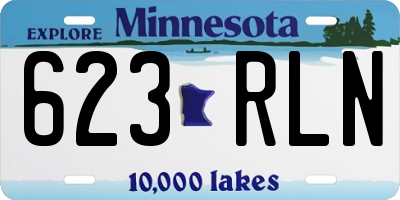 MN license plate 623RLN