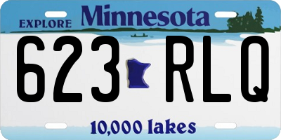 MN license plate 623RLQ