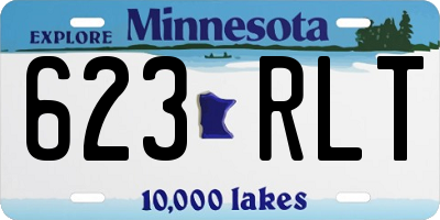 MN license plate 623RLT
