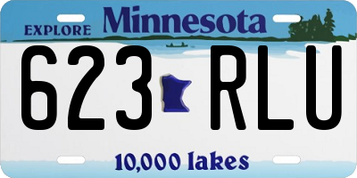 MN license plate 623RLU