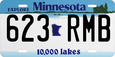 MN license plate 623RMB