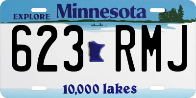 MN license plate 623RMJ
