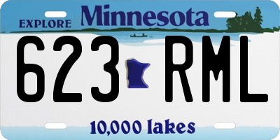 MN license plate 623RML