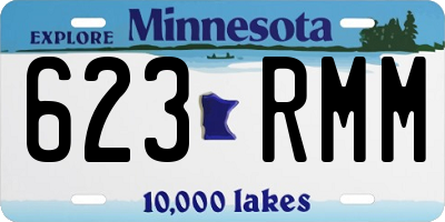 MN license plate 623RMM