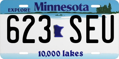 MN license plate 623SEU