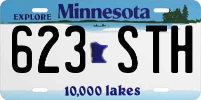 MN license plate 623STH