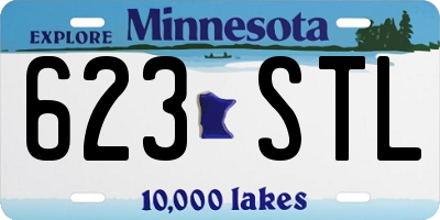 MN license plate 623STL
