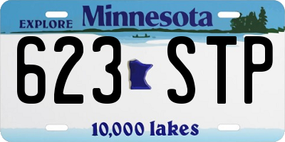 MN license plate 623STP
