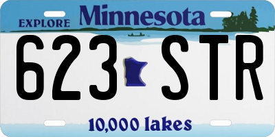 MN license plate 623STR