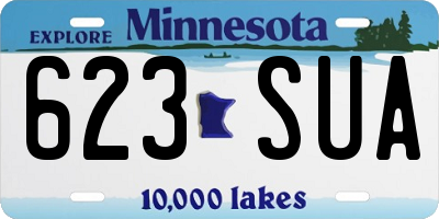 MN license plate 623SUA