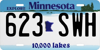 MN license plate 623SWH