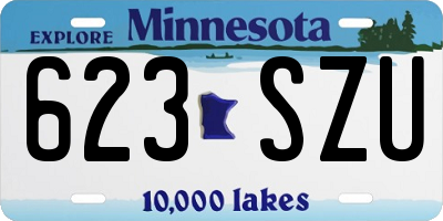 MN license plate 623SZU