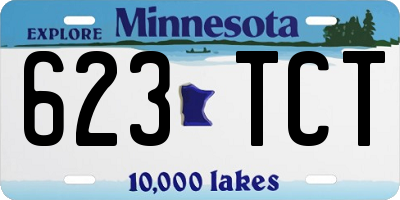 MN license plate 623TCT