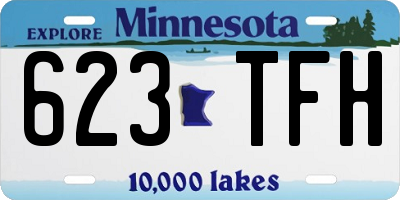 MN license plate 623TFH
