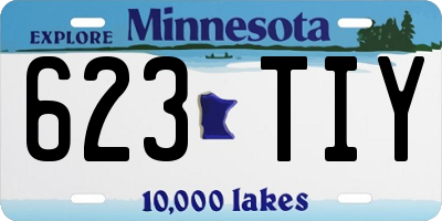 MN license plate 623TIY