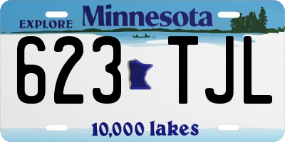 MN license plate 623TJL