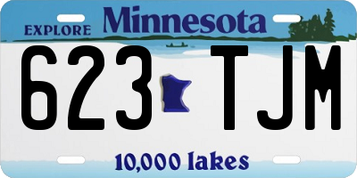 MN license plate 623TJM
