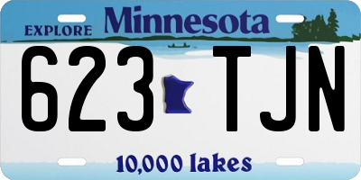 MN license plate 623TJN