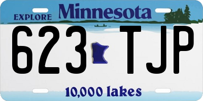 MN license plate 623TJP